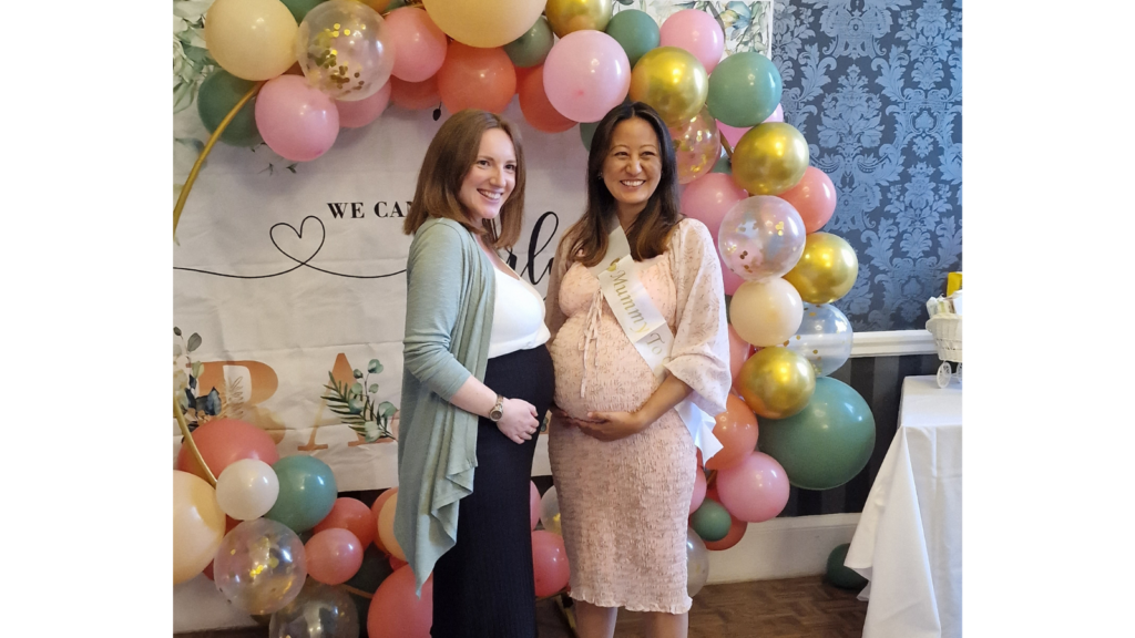 International Day of Women and Girls in Science- Stephanie and Anushuya at their baby shower